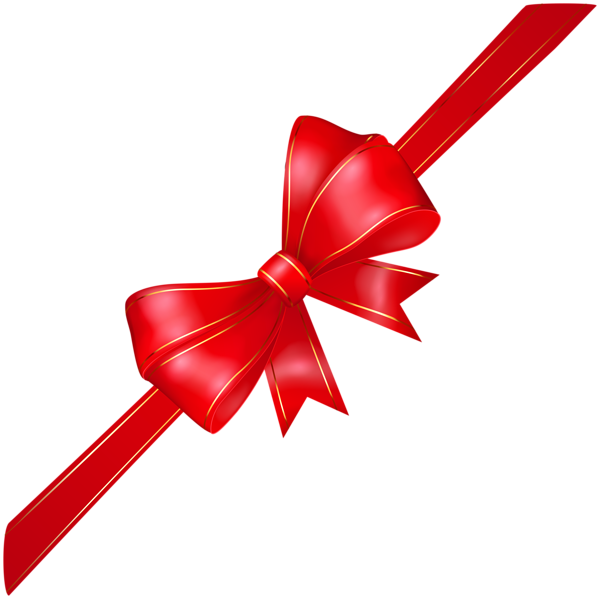 Red Bow Ribbon PNG High-Quality Image