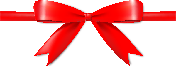 Red Bow Ribbon PNG-Afbeelding met Transparante achtergrond