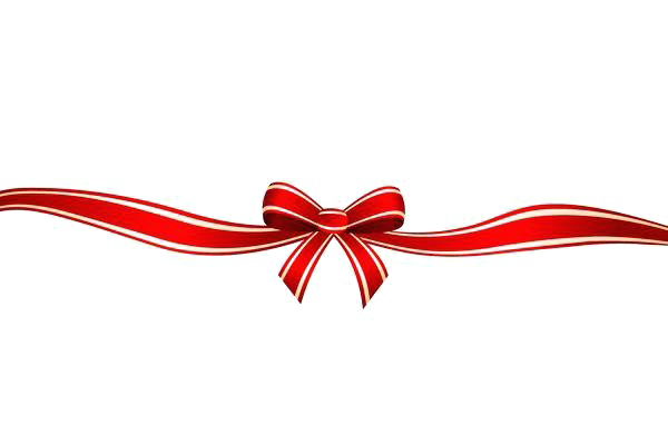 Red Bow Ribbon Transparent Background PNG