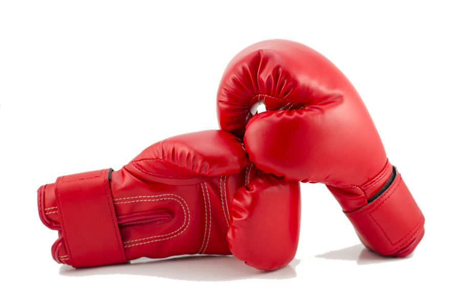 Red Boxing Gloves PNG Background Image