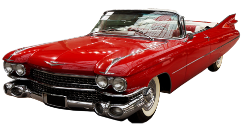 Red Cadillac PNG Image Background