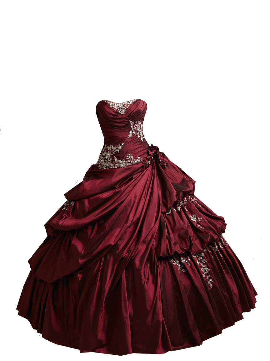 빨간 드레스 투명 이미지