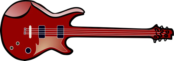 Imagem de PNG de guitarra elétrica vermelha com fundo transparente