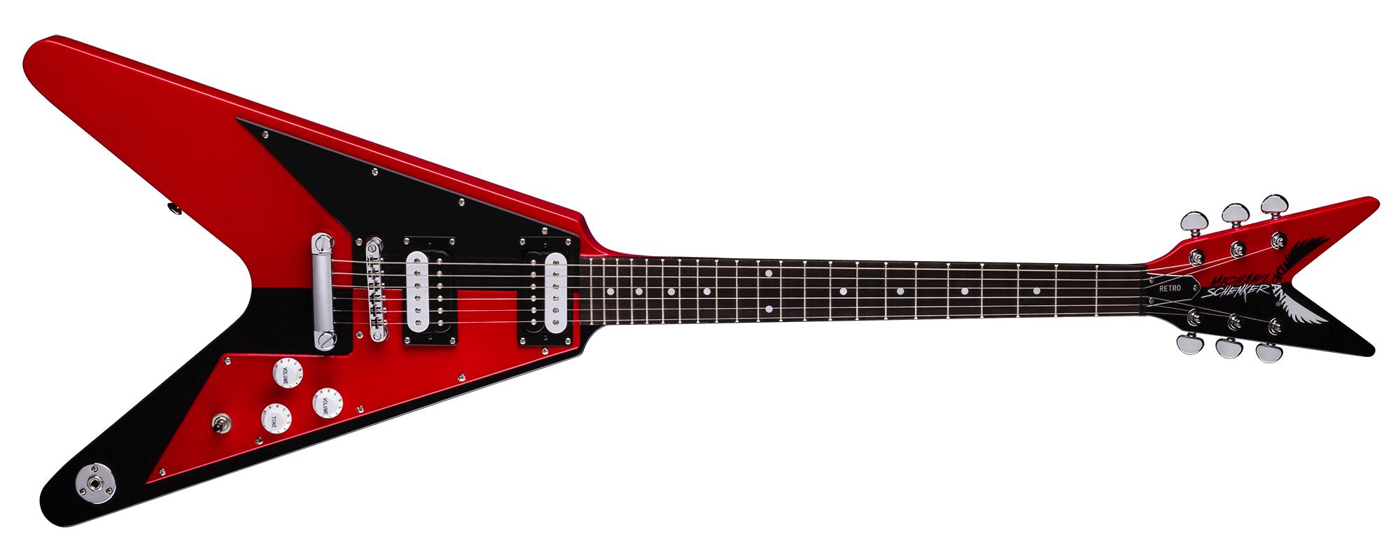 Красная электрическая гитара PNG картина