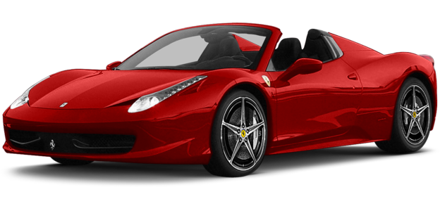 Red Ferrari Free PNG Image