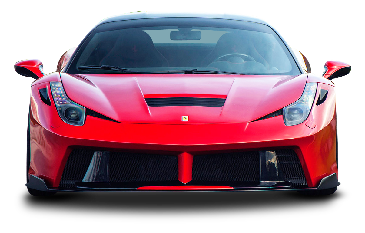 Red Ferrari PNG Background Image