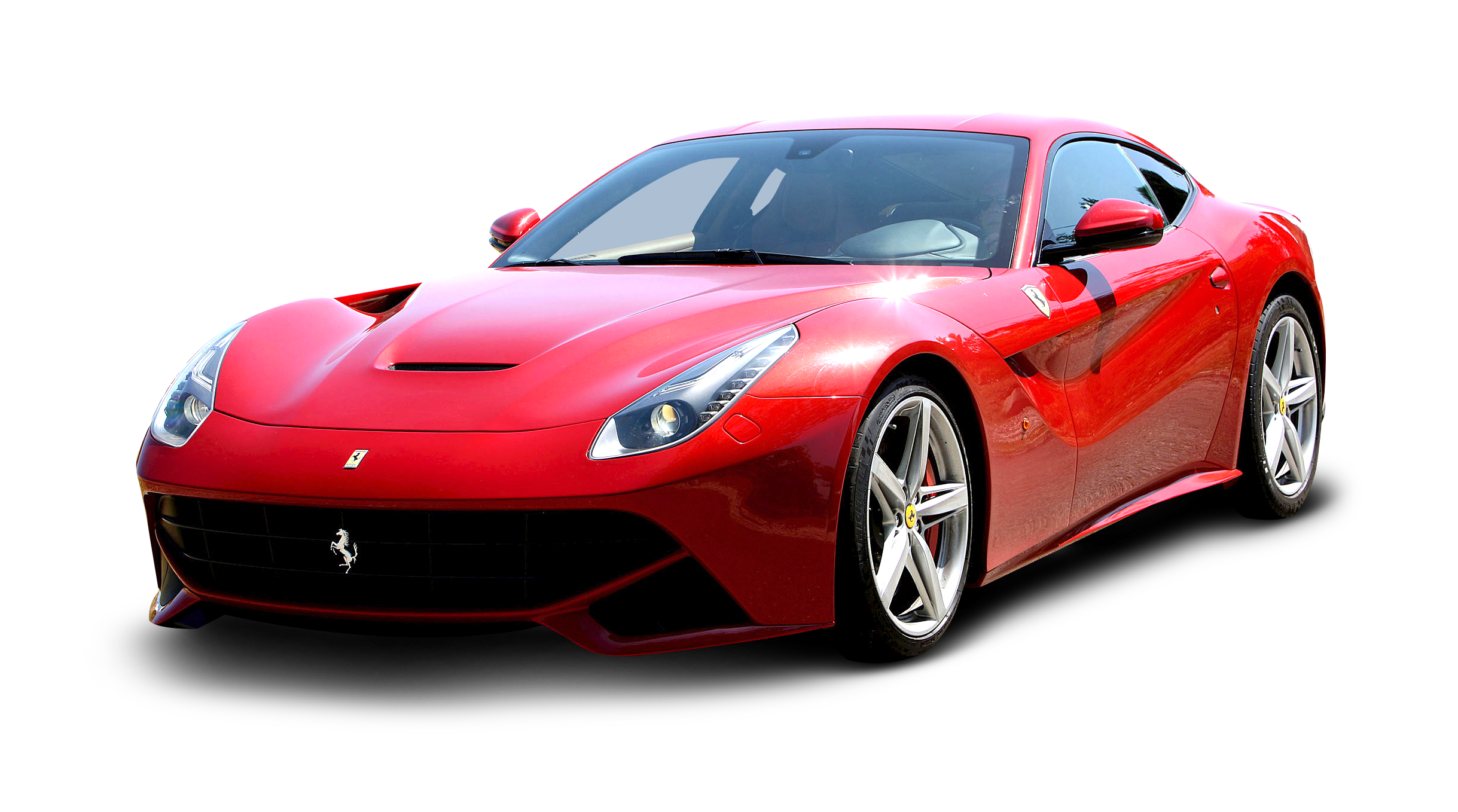 Gambar PNG Ferrari merah dengan latar belakang Transparan