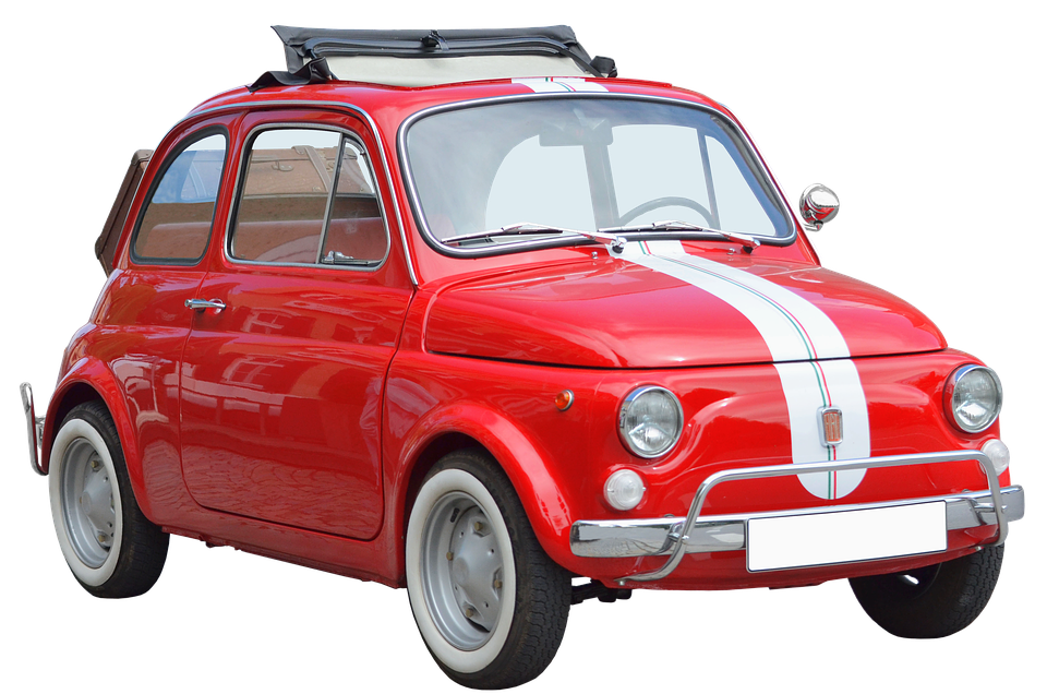 Red Fiat PNG Image