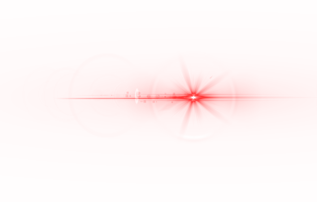 Imagens transparentes de flare vermelho