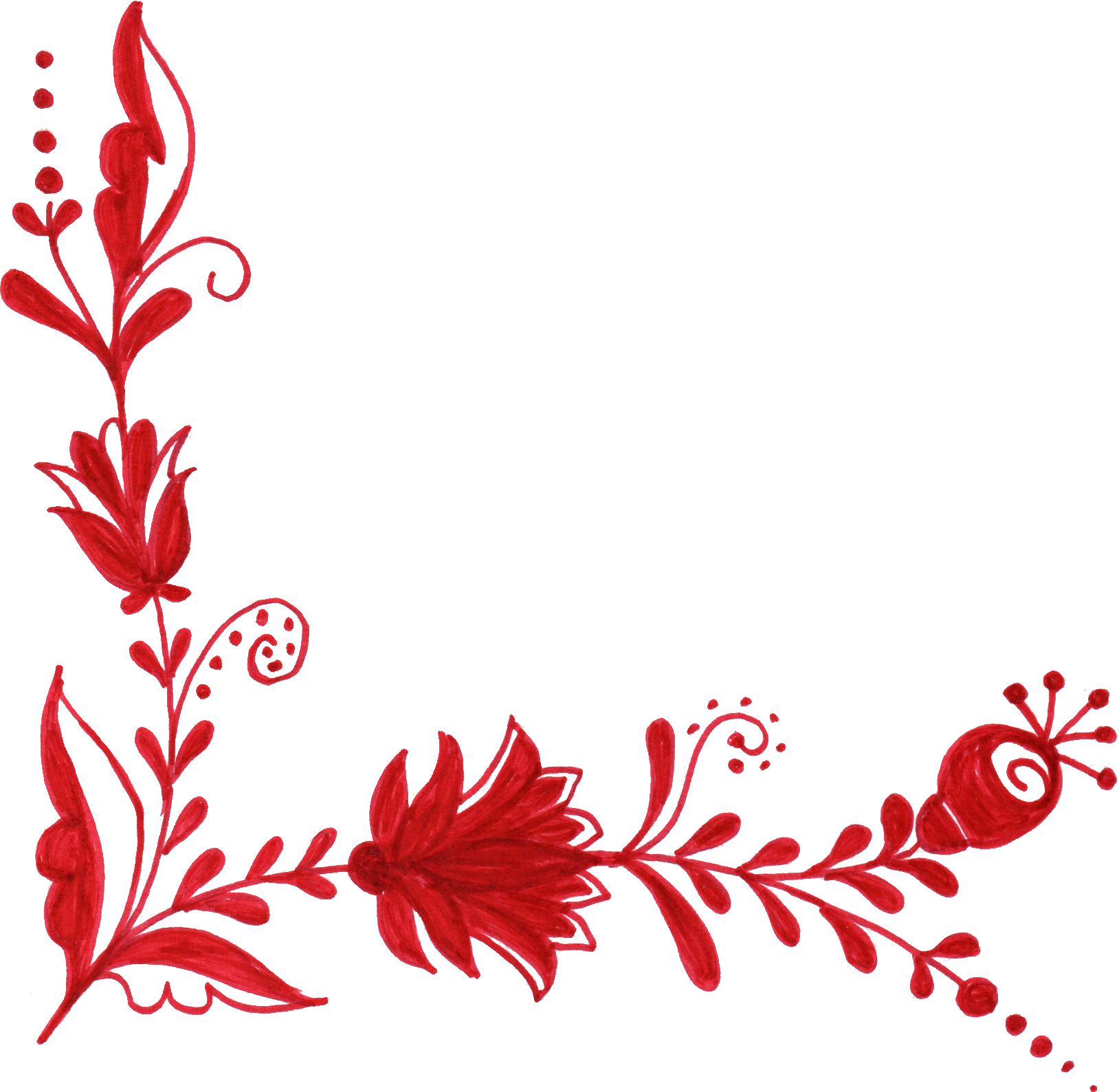 Red Flowers PNG Picture