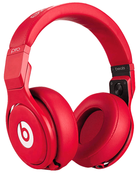 Headphone merah Gambar Transparan