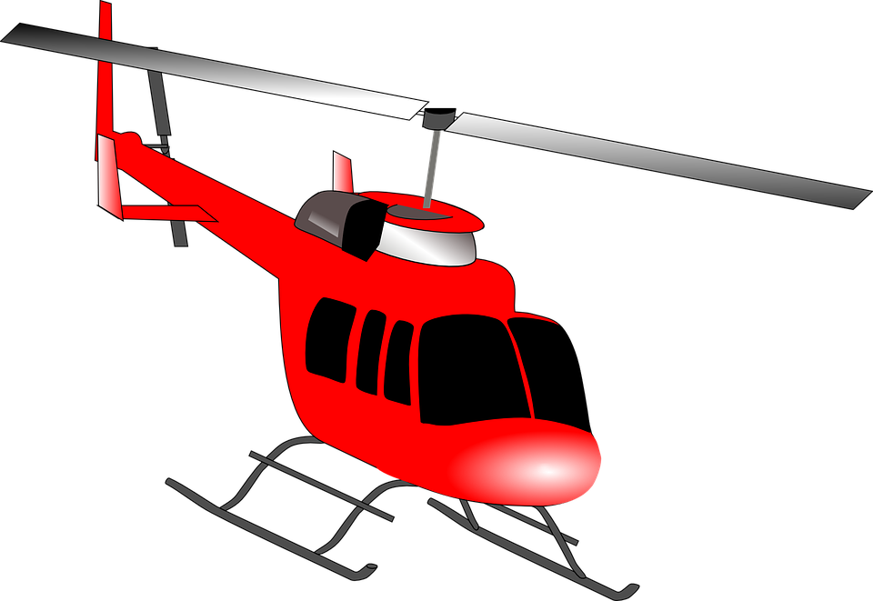 Red Helicopter PNG Free Download