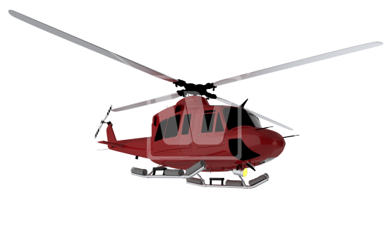 Red Helicopter PNG Picture