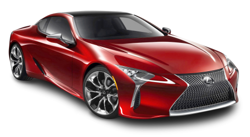 Red Lexus PNG Image with Transparent Background