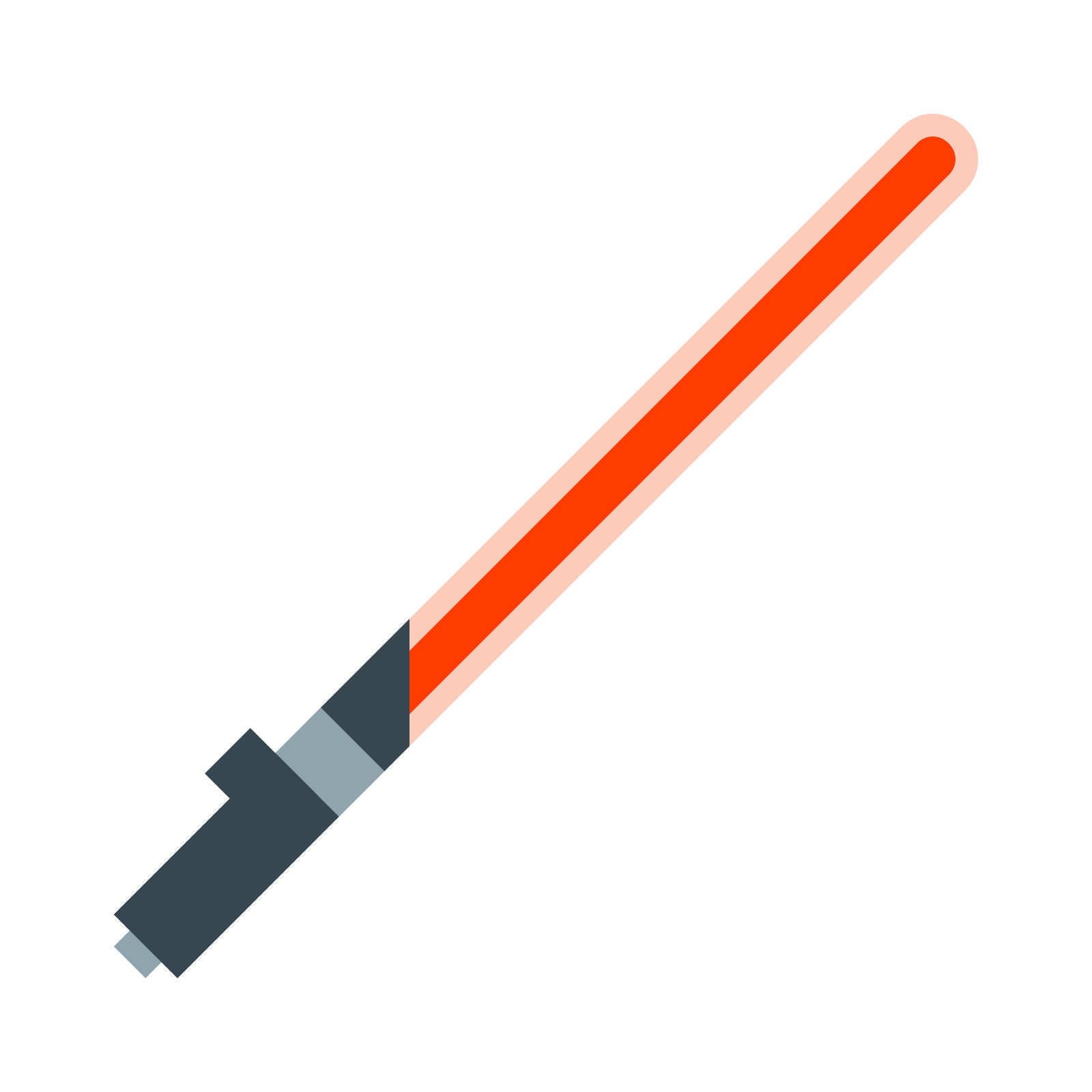 Red Lightsaber PNG High-Quality Image