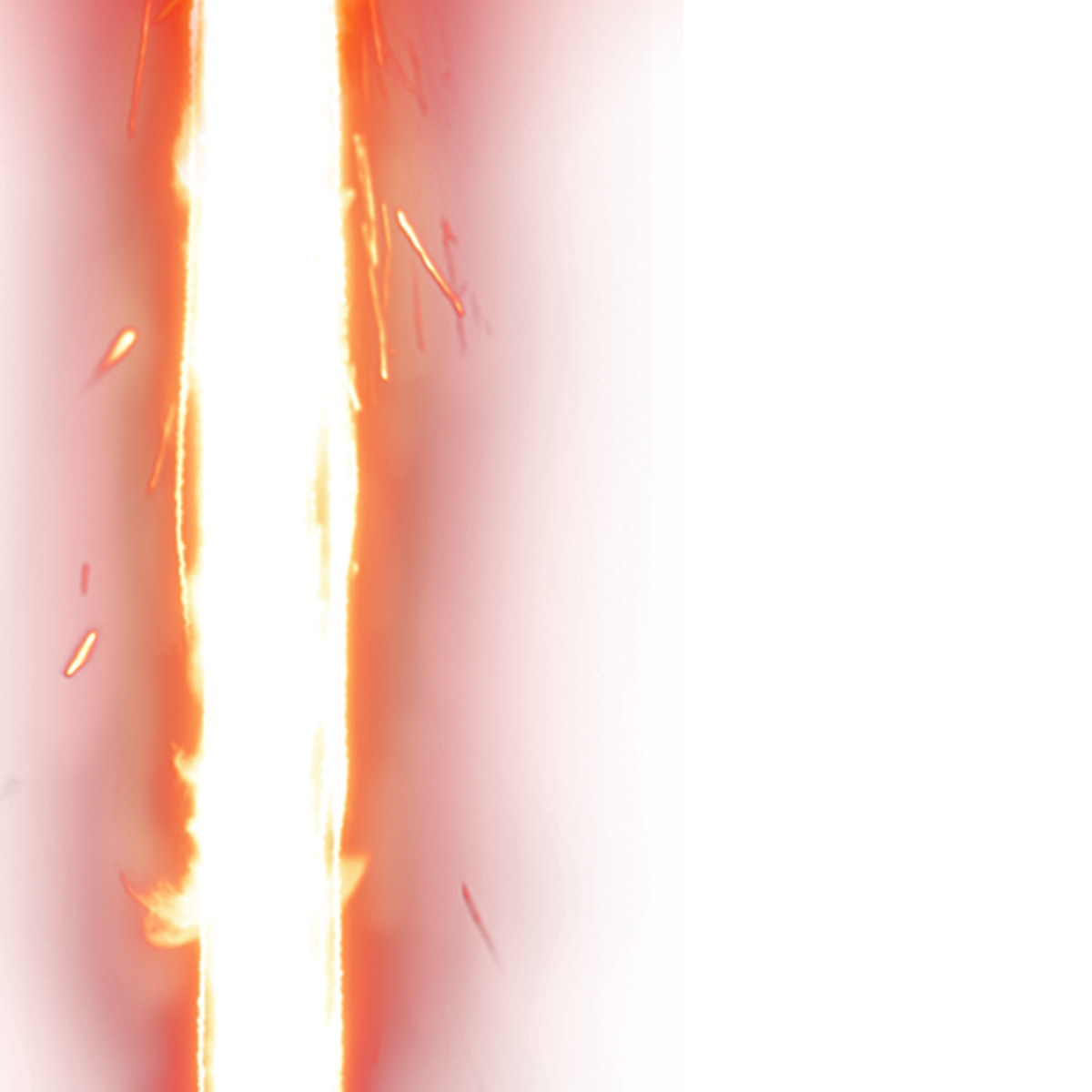 Imagem transparente de sabre vermelha