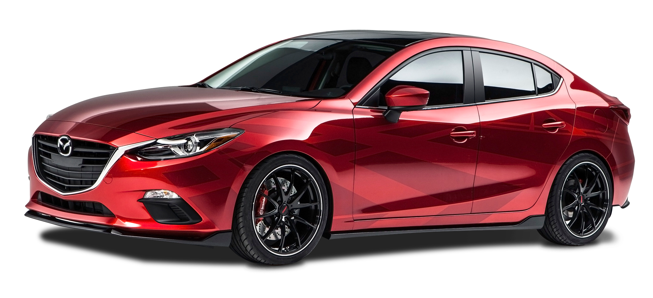 Red Mazda PNG Image with Transparent Background