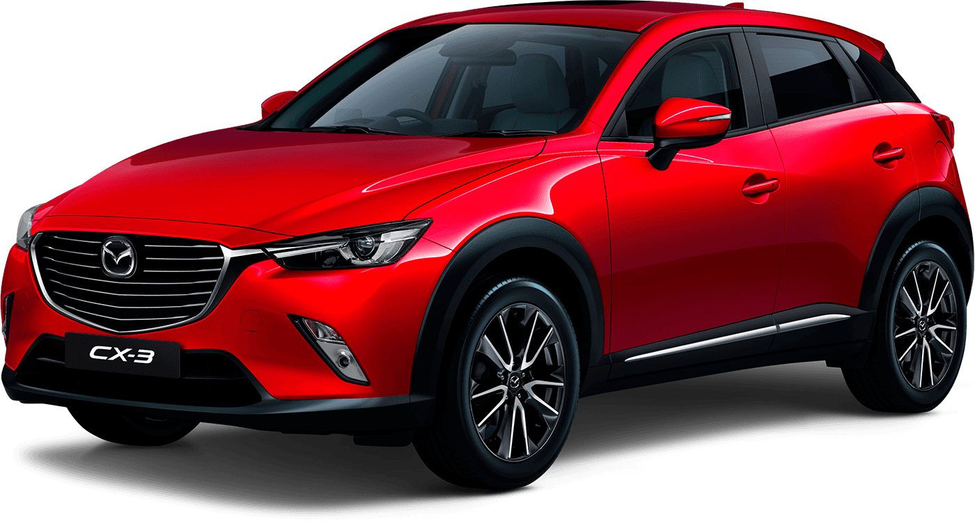 Immagini trasparenti di Mazda rosse