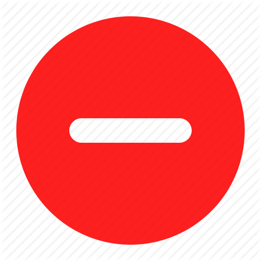 Red Minus Symbol PNG Image Background