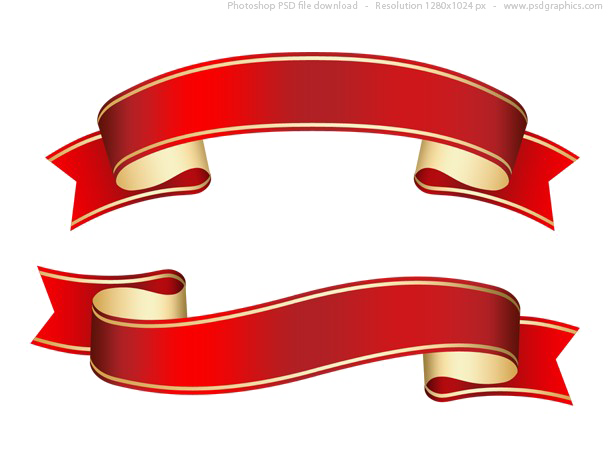 Rotes Ribbon-PNG-Hintergrund-Bild