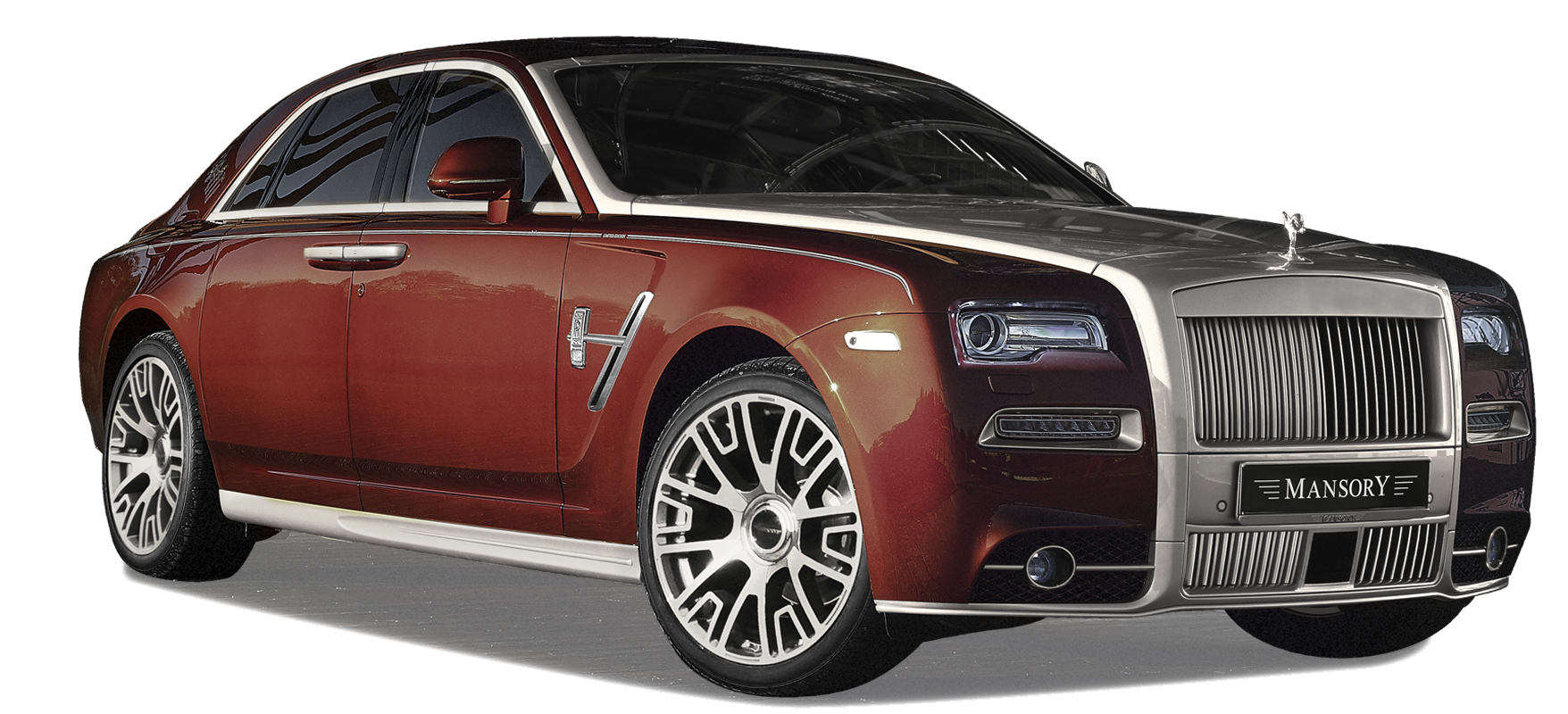 Red Rolls Royce PNG Image Background