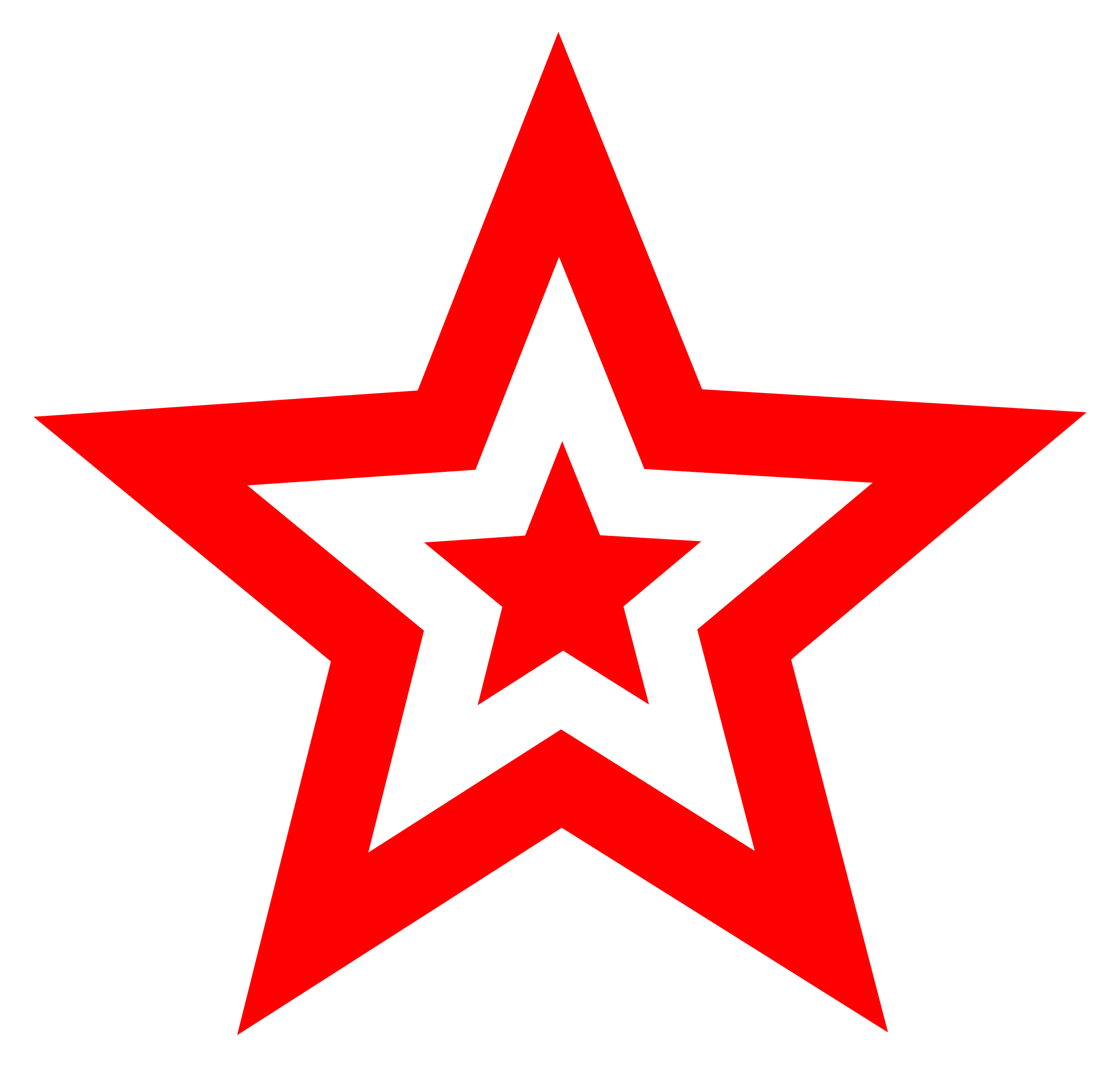 Красная звезда PNG картина
