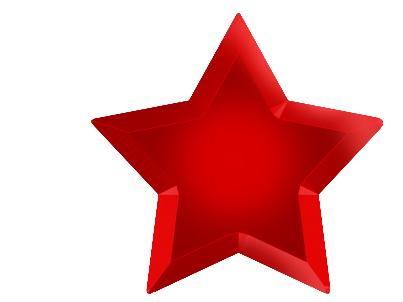 Imagens transparentes de estrela vermelha
