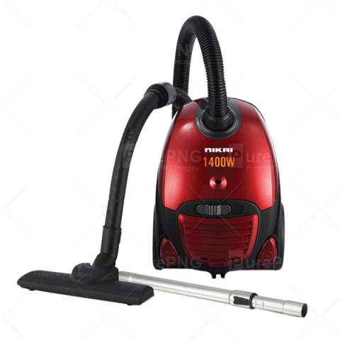 Red Vacuum Cleaner PNG Background Image