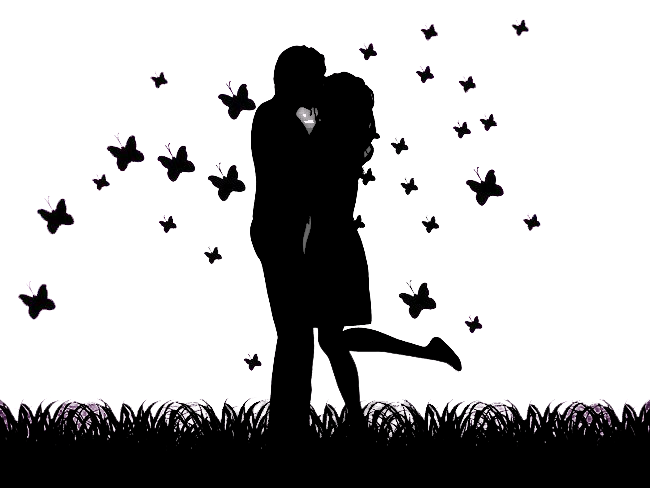 Romance Silhouette PNG High-Quality Image