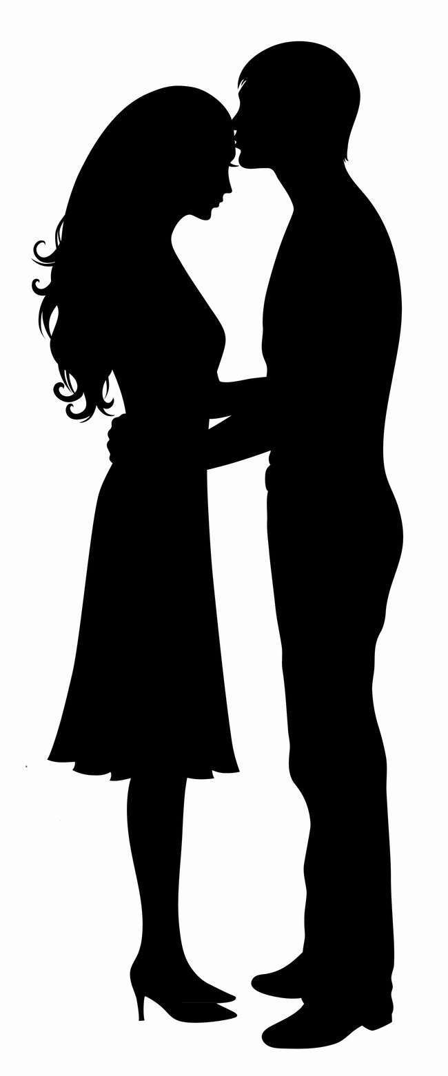 Romance silhouette PNG image image