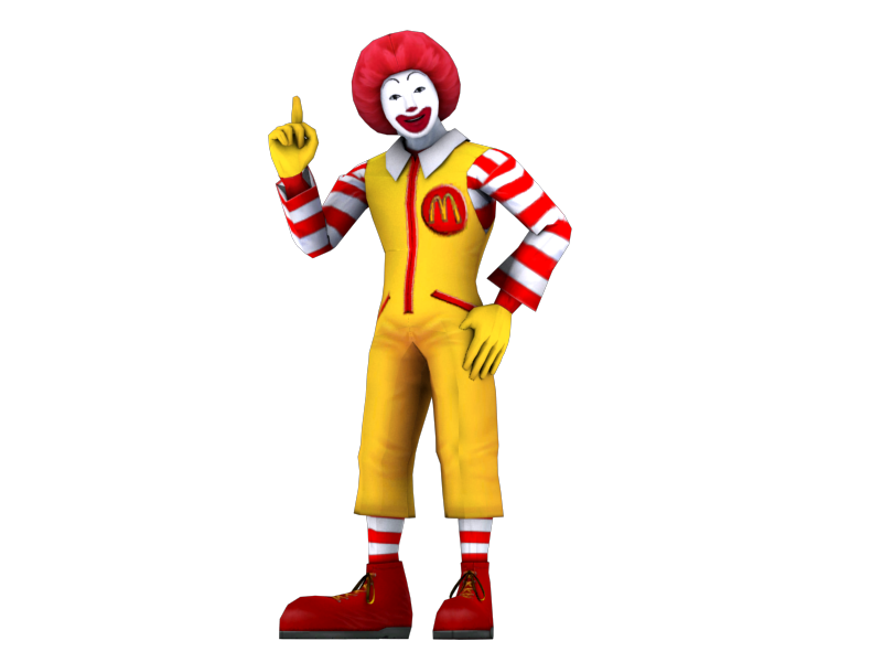 Ronald McDonald PNG Gambar berkualitas tinggi