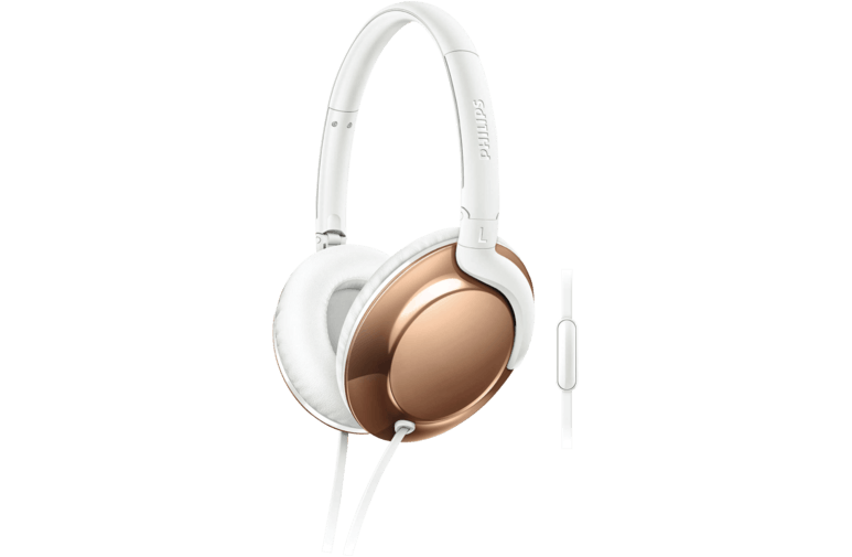 Rose Gold Headphone PNG High-Quality Image