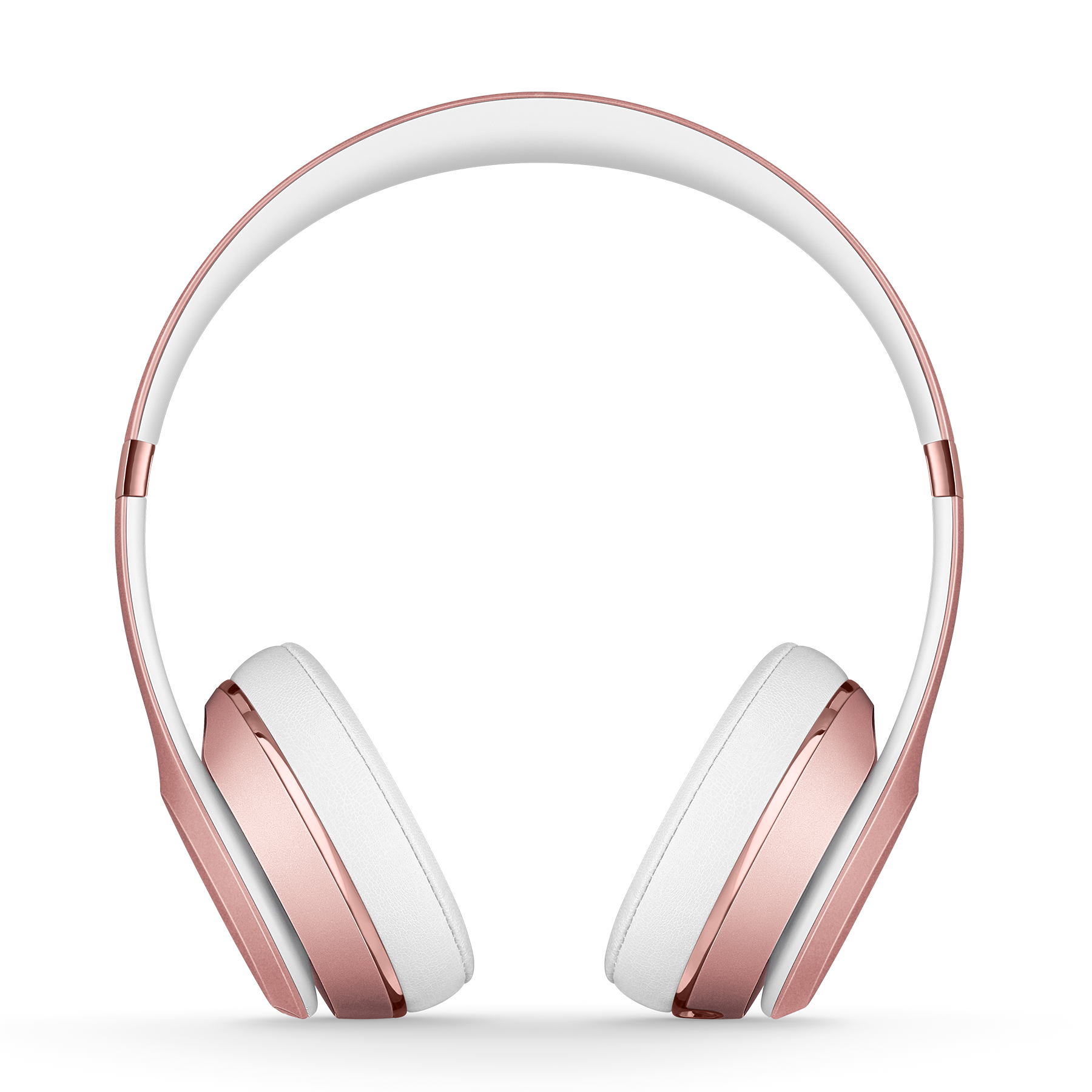 Fondo de imagen PNG de auriculares de oro rosa