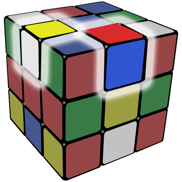 Rubik’s مكعب خلفية شفافة PNG