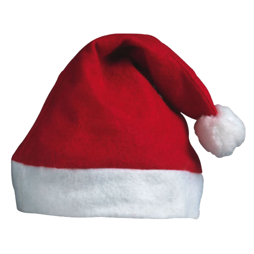 Santa Claus Hat PNG Gambar Latar Belakang