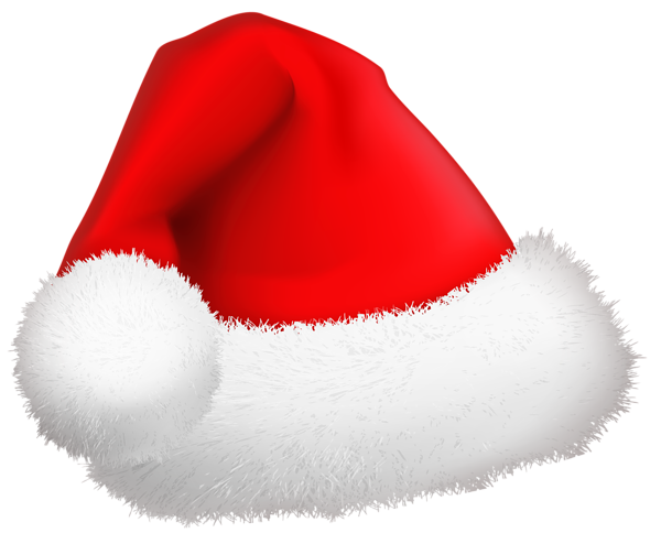 Santa Claus Hat PNG Gambar Transparan