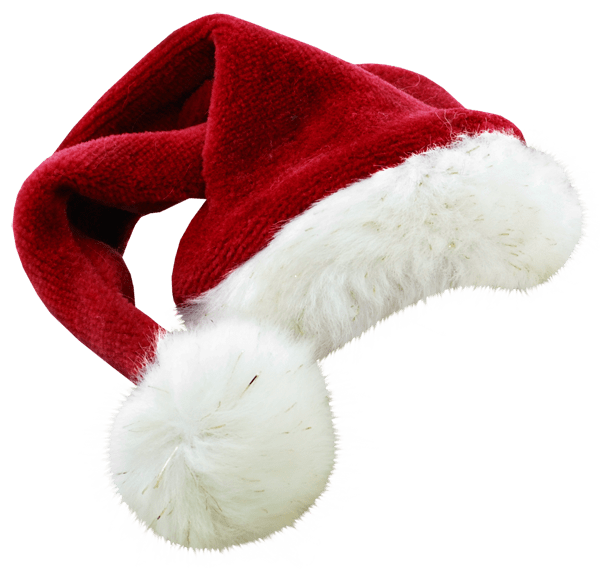 Imagem transparente de chapéu de Papai Noel