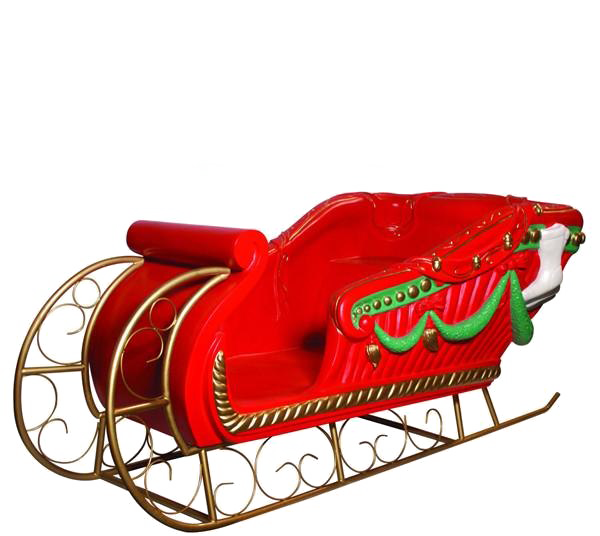 Santa Sleigh PNG Image With Transparent Background