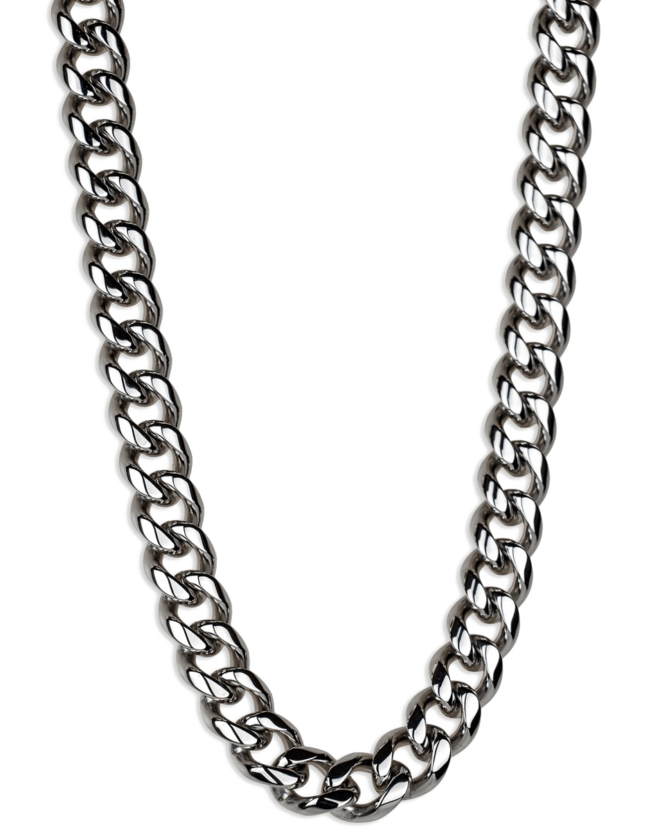 Silver Chain PNG Background Image