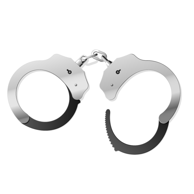 Silver Handcuffs PNG Free Download