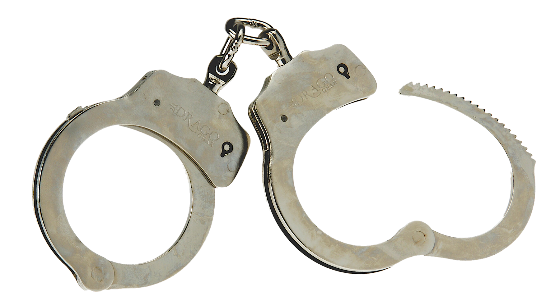 Silver Handcuffs PNG Image