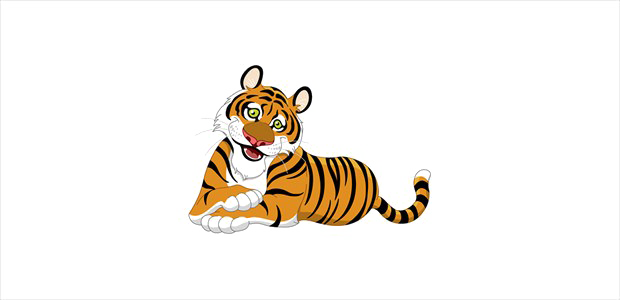 Imagen de PNG de tigre sentado
