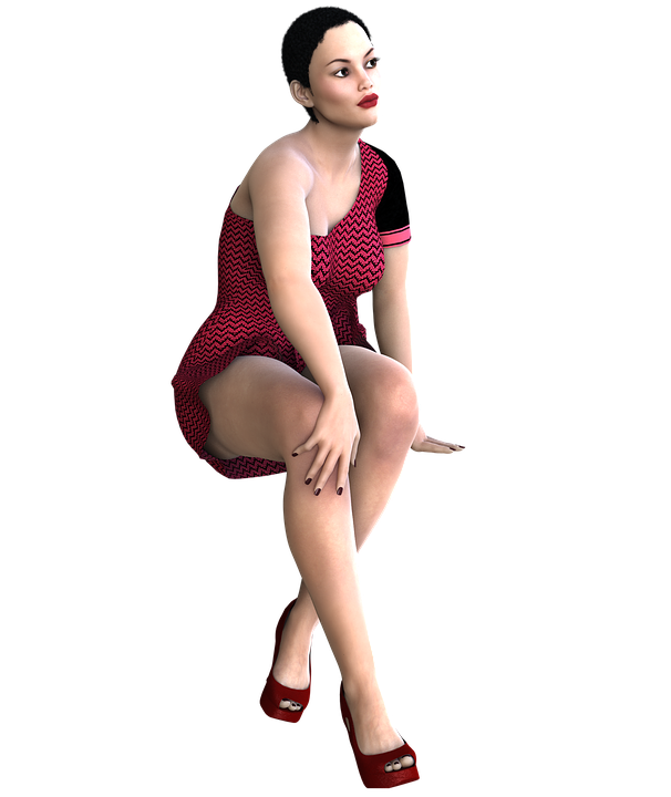 Sitting Woman PNG Pic