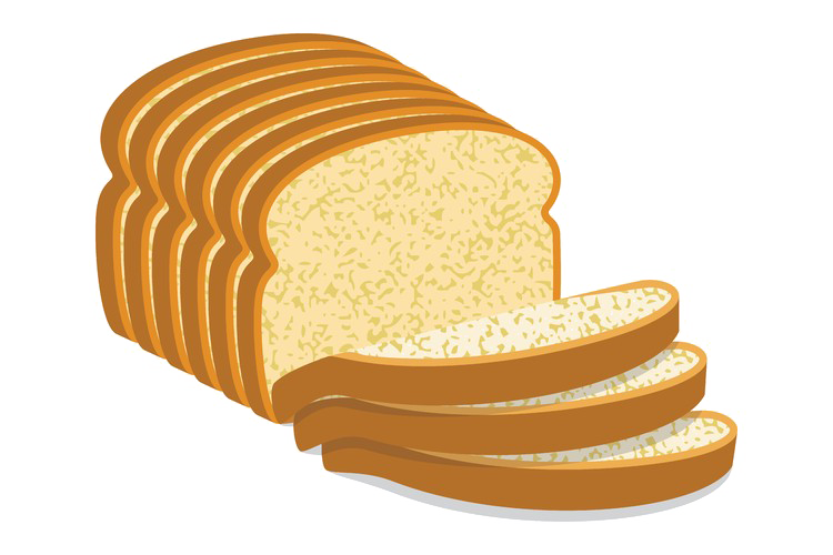 Photo de pain en tranches PNG
