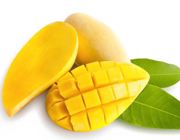 Immagine di sfondo a fette di mango PNG