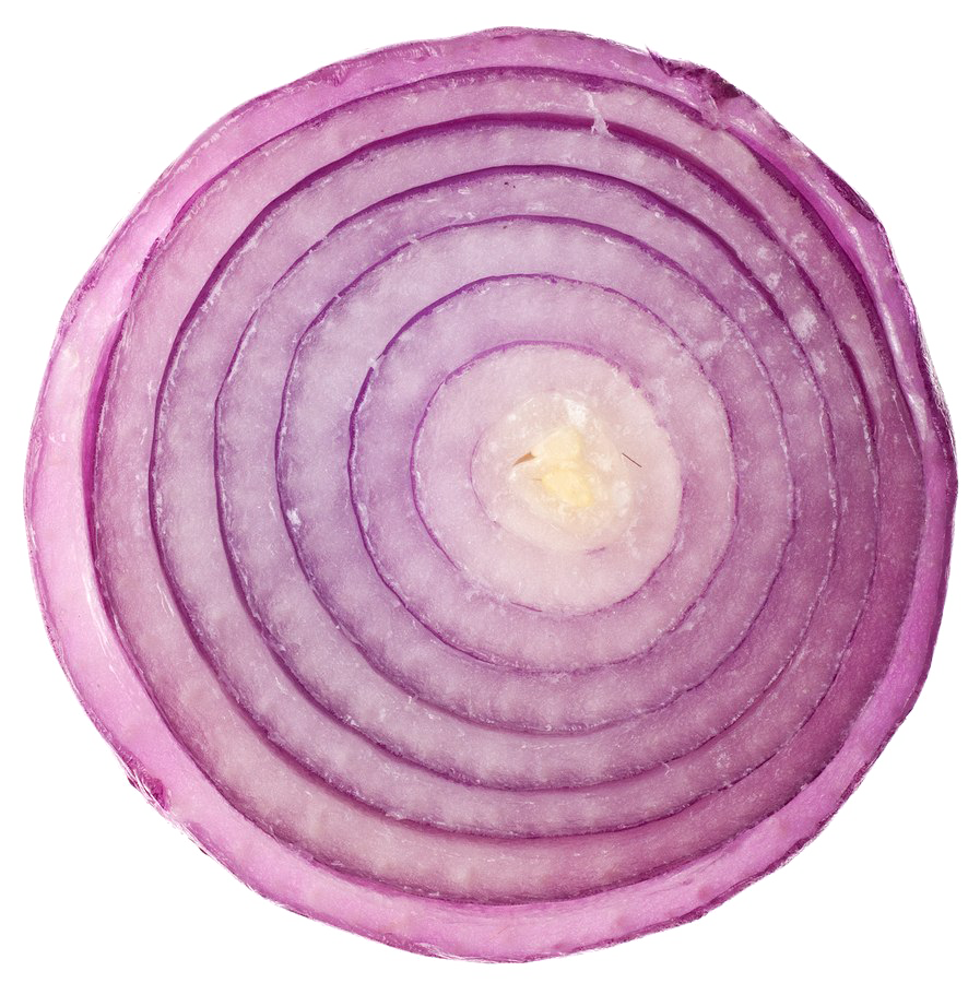 Sliced Onion PNG Transparent Image