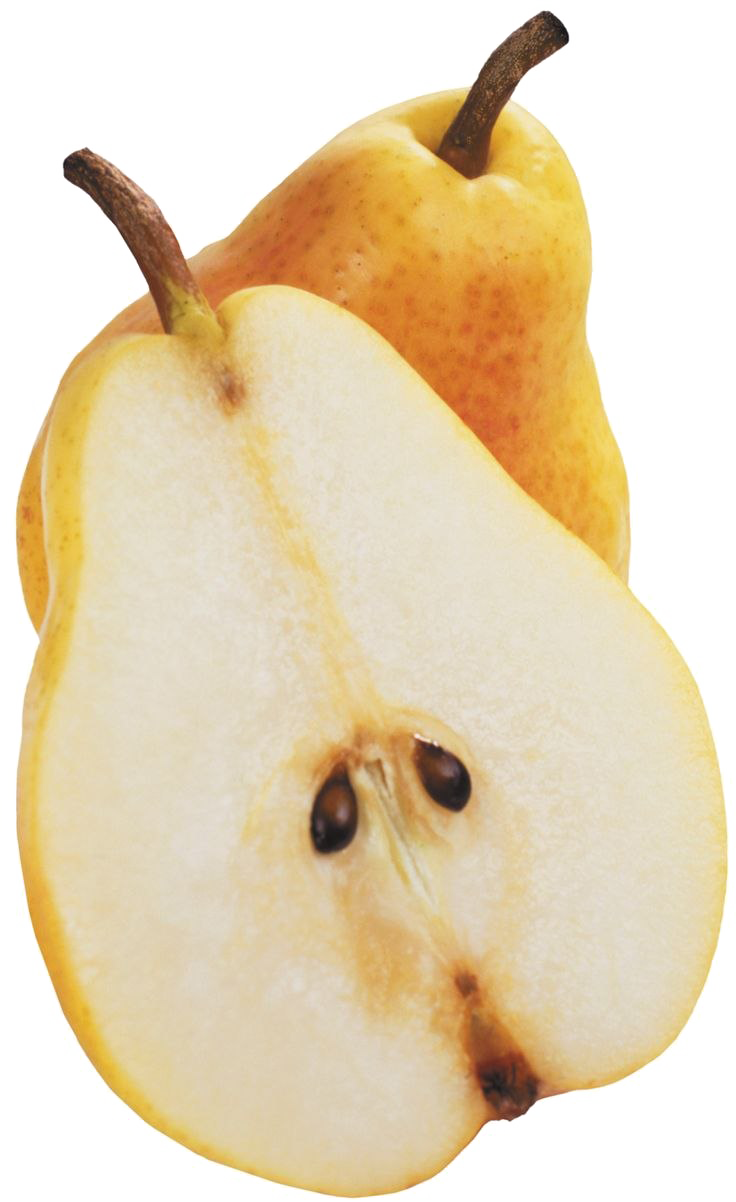 Sliced Pear PNG Transparent Image