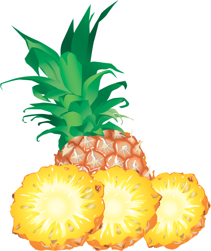 Sliced Pineapple PNG Transparent Image