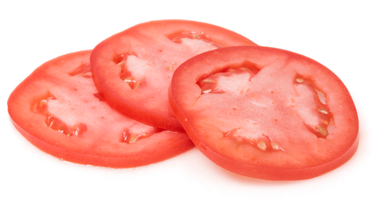 Imagen de PNG de tomate en rodajas