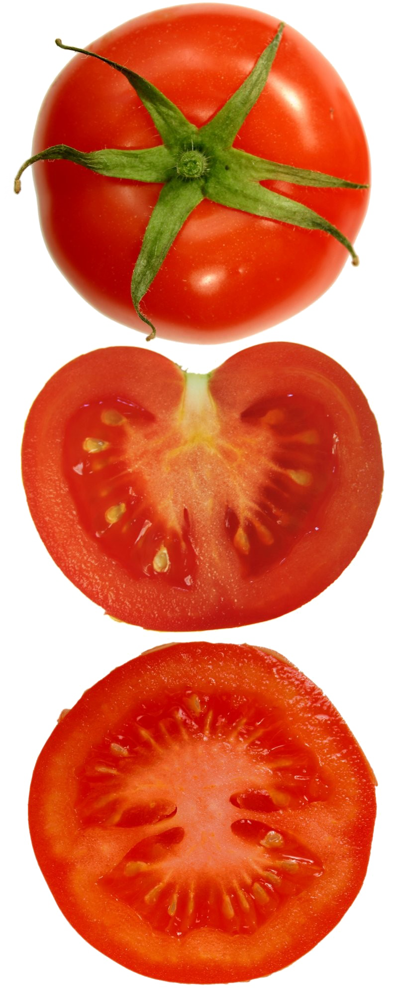 Pic de tomates en tranches